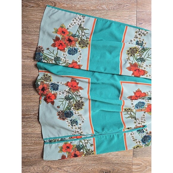 Sandro Paris Women's Maxi Dress Womens 38 US 6 Medium Green Floral - Picture 2 of 13